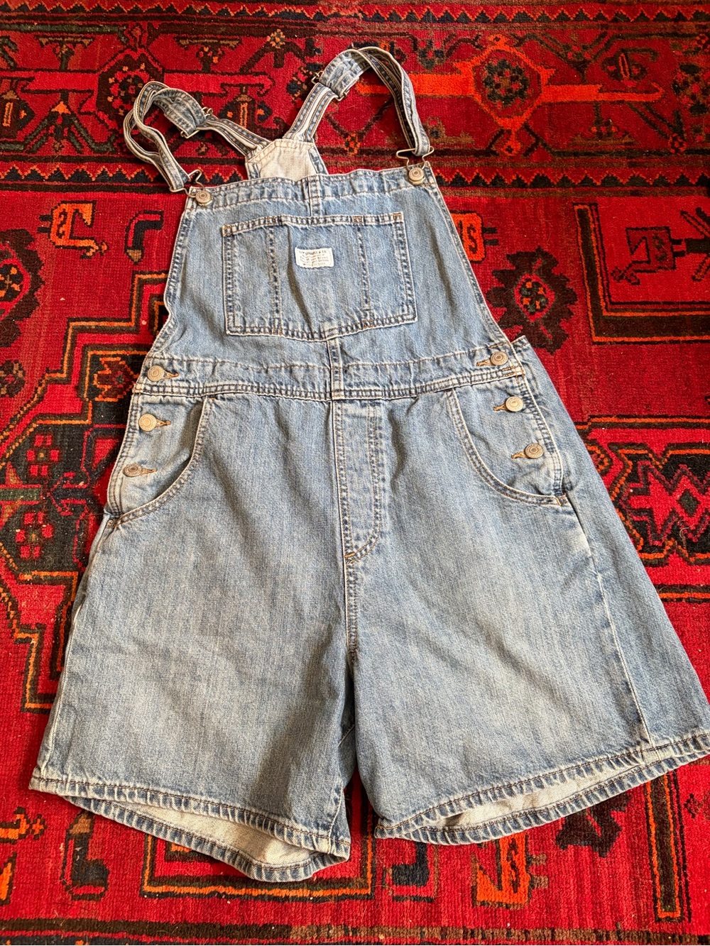 Levi's short overalls